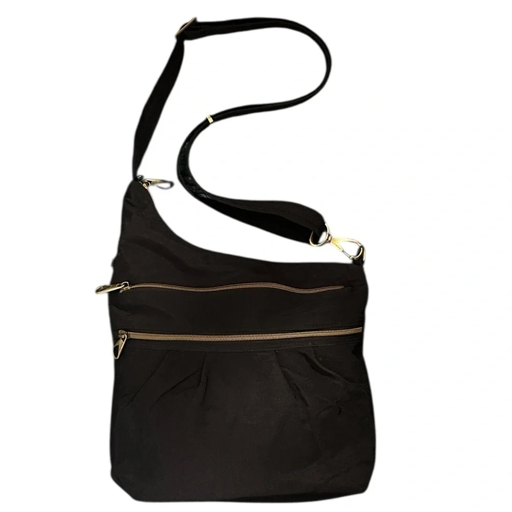 Travelon Anti-Theft Signature 3 Compartment Crossbody Bag in Black - Picture 2 of 11